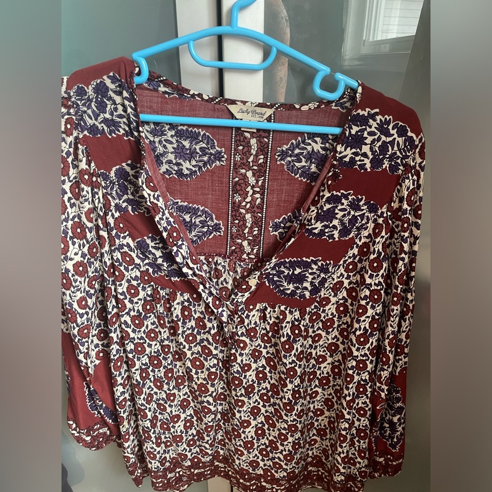 Lucky Brand . Boho shirt . Gently used
